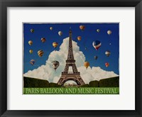 Framed Paris Balloon Music Fest