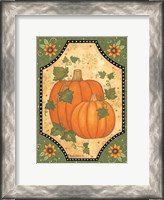 Framed Pumpkins & Sunflowers