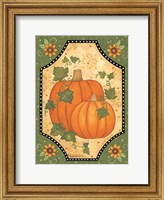 Framed Pumpkins & Sunflowers