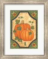 Framed Pumpkins & Sunflowers