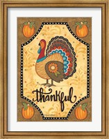 Framed Thankful Turkey