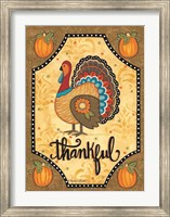 Framed Thankful Turkey