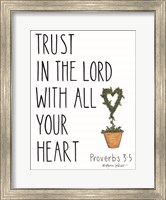 Framed Trust in the Lord With All Your Heart