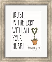 Framed Trust in the Lord With All Your Heart