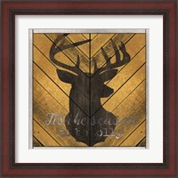 Framed 'Tis the Season Deer' border=