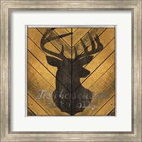 Framed 'Tis the Season Deer' border=