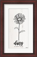 Framed Daisy - the Flower of True Love