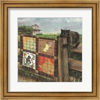 Framed Quilt Cat