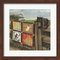 Framed Quilt Cat