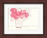 Framed Strawberry Jello Blooms