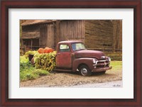 Framed Fall Pumpkin Truck
