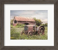 Framed Clayton Tractor