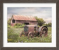 Framed Clayton Tractor