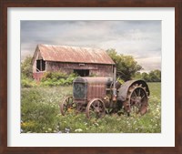 Framed Clayton Tractor