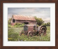 Framed Clayton Tractor