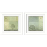 Framed 'Blue Horizon 2 Piece Framed Art Print Set' border=