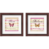 Framed Love & Believe 2 Piece Framed Art Print Set