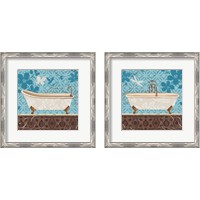 Framed 'Eco Motif Bath 2 Piece Framed Art Print Set' border=