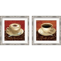 Framed 'Coffee Talk 2 Piece Framed Art Print Set' border=