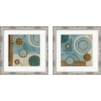 Framed 'New Generation Blue 2 Piece Framed Art Print Set' border=