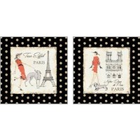 Framed Ladies in Paris 2 Piece Art Print Set