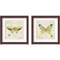 Framed 'Cote Jardin 2 Piece Framed Art Print Set' border=