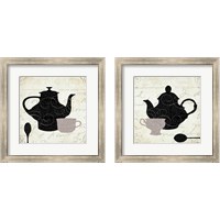 Framed 'Cream and Sugar 2 Piece Framed Art Print Set' border=