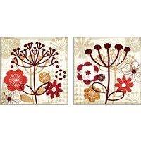 Framed Floral Pop 2 Piece Art Print Set