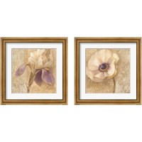 Framed 'Brocade Floral 2 Piece Framed Art Print Set' border=