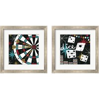 Framed 'Vegas Games 2 Piece Framed Art Print Set' border=