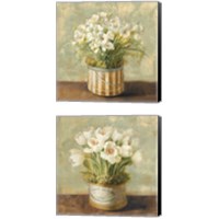 Framed 'Hatbox Florals 2 Piece Canvas Print Set' border=