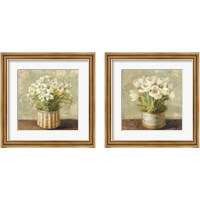Framed 'Hatbox Florals 2 Piece Framed Art Print Set' border=