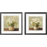 Framed 'Hatbox Florals 2 Piece Framed Art Print Set' border=