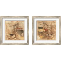 Framed 'Cafe 2 Piece Framed Art Print Set' border=