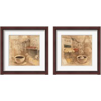 Framed 'Cafe 2 Piece Framed Art Print Set' border=