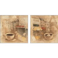 Framed 'Cafe 2 Piece Art Print Set' border=