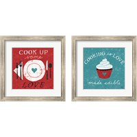 Framed Kitchen Love 2 Piece Framed Art Print Set