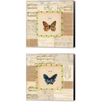 Framed 'Truth & Hope Butterfly 2 Piece Canvas Print Set' border=