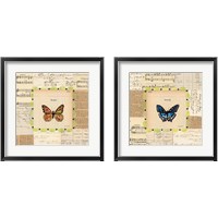 Framed 'Truth & Hope Butterfly 2 Piece Framed Art Print Set' border=