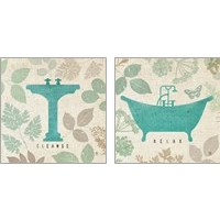 Framed 'Forest Bath 2 Piece Art Print Set' border=