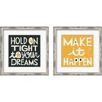 Framed Bright Motivational 2 Piece Framed Art Print Set