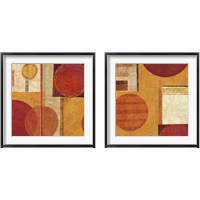 Framed 'Geo Tea 2 Piece Framed Art Print Set' border=