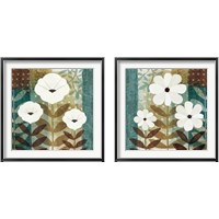 Framed 'Floral Dream 2 Piece Framed Art Print Set' border=
