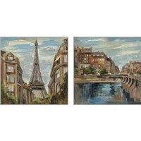 Framed 'Moment in Paris 2 Piece Art Print Set' border=
