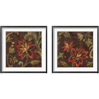 Framed 'Composition on Umber 2 Piece Framed Art Print Set' border=