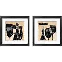 Framed 'Wine Selection 2 Piece Framed Art Print Set' border=