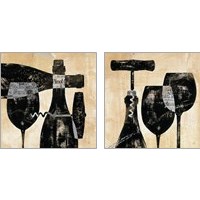 Framed 'Wine Selection 2 Piece Art Print Set' border=