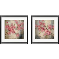 Framed 'Cherry Blossom 2 Piece Framed Art Print Set' border=