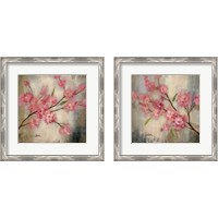 Framed 'Cherry Blossom 2 Piece Framed Art Print Set' border=