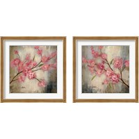 Framed 'Cherry Blossom 2 Piece Framed Art Print Set' border=